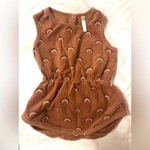 Rylee + Cru baby girl rainbow romper size 6-12 months